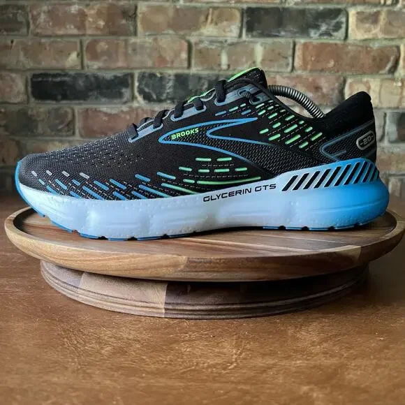 Brooks Glycerin GTS 20 Supportive Black Hawaiian Ocean Running Men's 11 Shoes - Picture 13 of 16